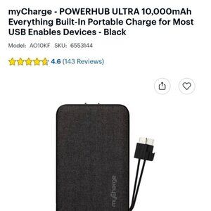 MyCharge Powerhub ultra 10k *BRAND NEW *